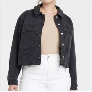 Ava & Viv Women's Dark Denim Jacket
